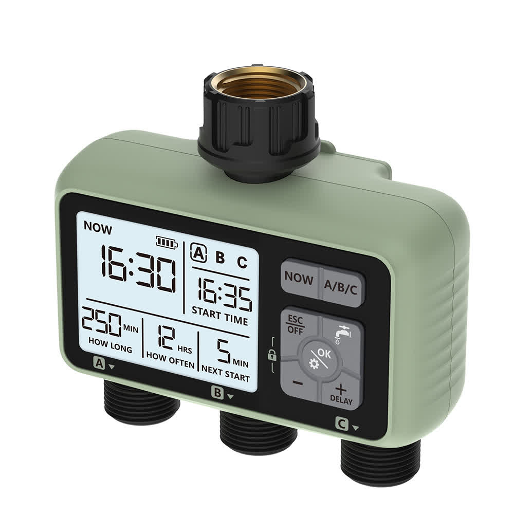 تایمر آبیاری 3 خروجی هانسی مدل HCT-378pro